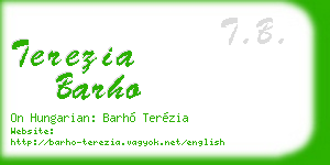 terezia barho business card
